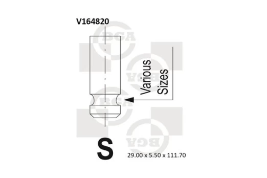 Įvado vožtuvas BGA V164820