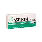 ASPIRIN 500 mg tabletės N20 kaina