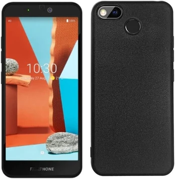 Juodas dėklas Fairphone 3/3+ iš minkšto Tpu