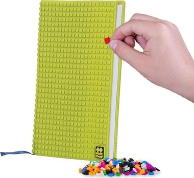 Pixie Crew A5 knyga neon Line su geltona panele