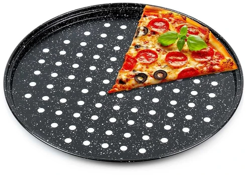 FORMA DO PIZZY GRANITOWA PERFOROWANA 28CM VILDE 279030