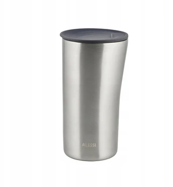 Alessi Buri termosinis puodelis 0,33 l, sidabrinis