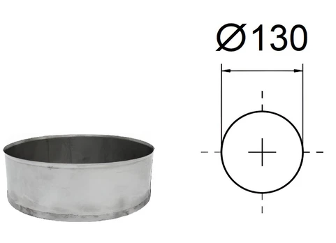 Apatinis dangtis Akvilon, D-130 mm