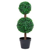 Dirbtinis buksmedis vazone, žalias, 60cm, rutulio formos kaina