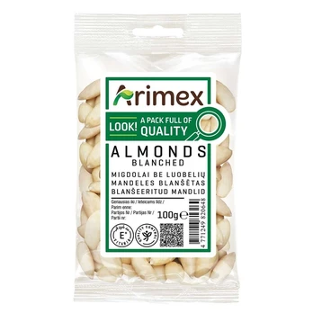 Migdolai be luobelių ARIMEX, 100 g