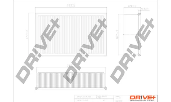 Oro filtras Dr!ve+ DP1110.10.0555
