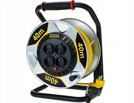 STANLEY PRZEDŁUŻACZ BĘBNOWY 40m 3x1,5mm 16A IP20