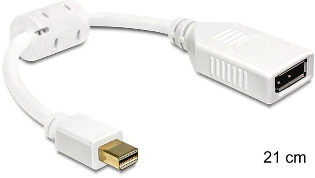 Adapteris AV Delock DisplayPort Mini – DisplayPort 0,15 m baltas (65427)