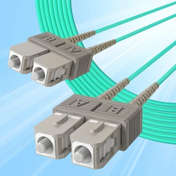 10gtek Sc-sc Om3 Duplex 50/125µm Lszh šviesolaidinis kabelis, 5m