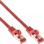 InLine Patchcord S/FTP, PiMF, Cat.6, 250MHz, PVC, CCA, raudona 10m (76110R)