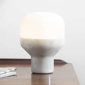 "Martinelli Luce Delux" stalas 22cm marmurinis baltas