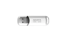 MEMORY DRIVE FLASH USB2 32GB/WHITE AC906-32G-RWH ADATA kaina