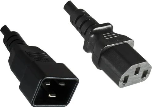 MicroConnect Maitinimo kabelis C13- C20 0.5M Juodas