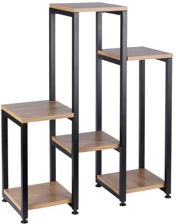 6 pakopų metalinis gėlynas, 80cm