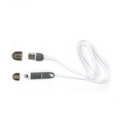 Sbox 2IN1W USB-- Micro USB+IPH.5 M/M 1M white kaina