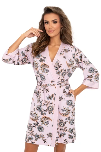 Viskozinis chalatas Aisha Lilac