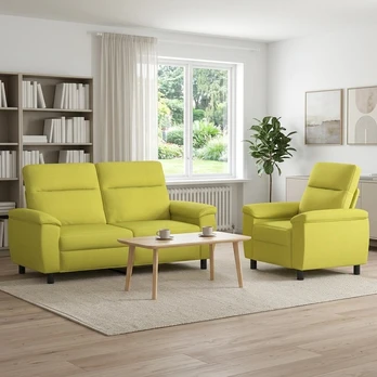 Sofa Sofos komplektas 2 vnt. Šviesiai žalia Audinys