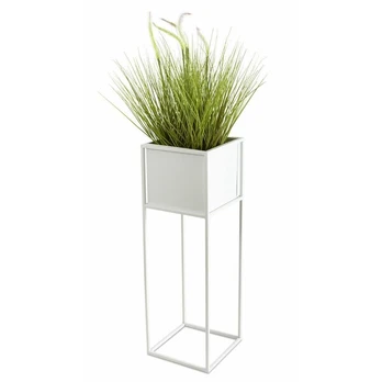 Modernus gėlių stovas, baltas, 70 cm