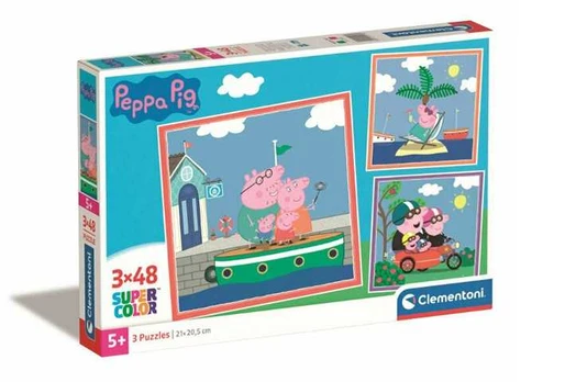 Clementoni CLE puzzle 3x48 Square winka Peppa 25293