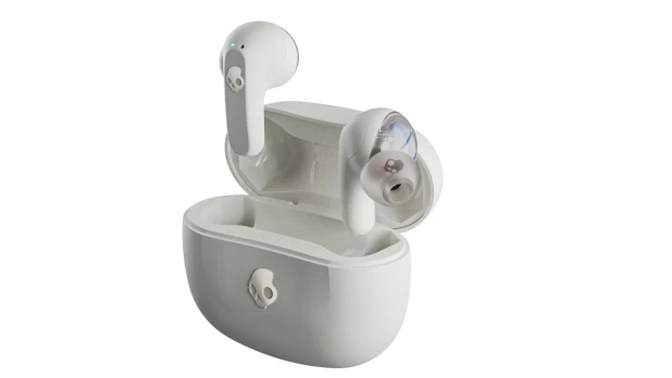 Ausinės Skullcandy Rail True Wireless Bone/Orange Glow