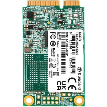 TRANSCEND 64GB mSATA SSD SATA3 3D TLC