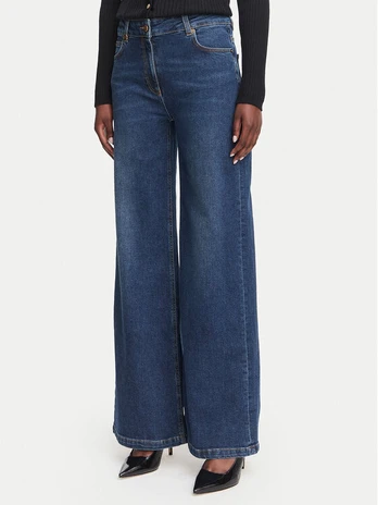 Luisa Spagnoli Džinsai Olla 543550 Mėlyna Wide Leg