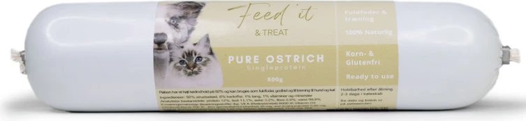 Feed'it & Treat - Pure Ostrich - 800g