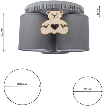 lubinis šviestuvas bear 3xE27