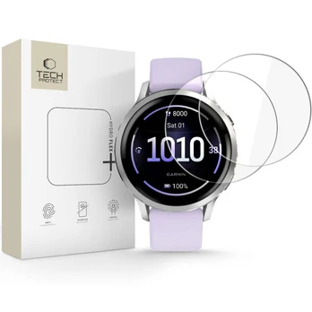 Dėklas Tech-Protect Hydro Flex+ 2-pack Garmin Venu 4 (41 mm) skaidrus