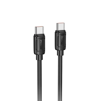 Cable USB C to USB C Hoco PD 5A 240W 1 m X115 juodas