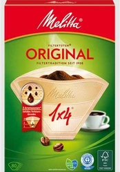 Melitta Kaffefilter Orginal 1X4 Oblekta 80-pack 18st DFP kaina