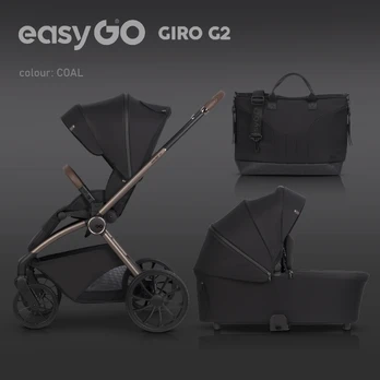 EasyGo Giro G2 Coal Vežimėlis 2 in 1