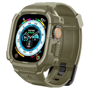 Spigen Rugged Armor Pro Case with Strap for Apple Watch Ultra (49mm) - Green