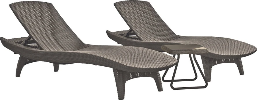 Gultas Keter Pacific, rudas, 197 cm x 75 cm x 45 cm
