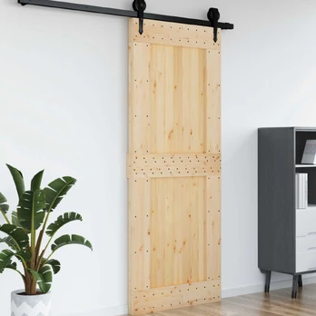 Duris NARVIK Natūrali 90 x 210 cm Kietos pušies medžio durys
