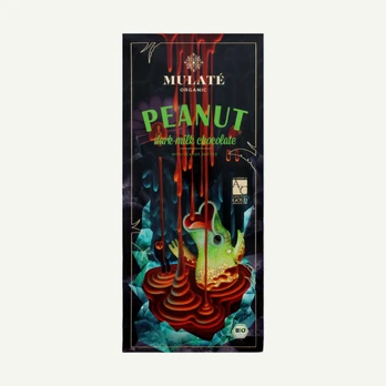 Mulate Organic Peanut pieninis šokoladas, 30 g