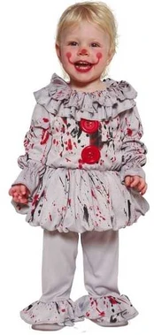 Fiesta Crazy clown baby kostume