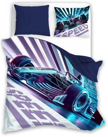 MCU Teenager Speed Sengetøj 140x200 cm - 100 procent bomuld
