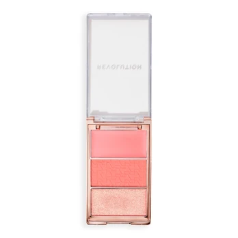 Makeup Revolution Icon Blush Vegan Matte Blush Highlighter Palette Authentic Peach 11.5 g