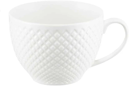 Porcelianinis puodelis su tinkleliu, 260 ml, baltas, AMBITION
