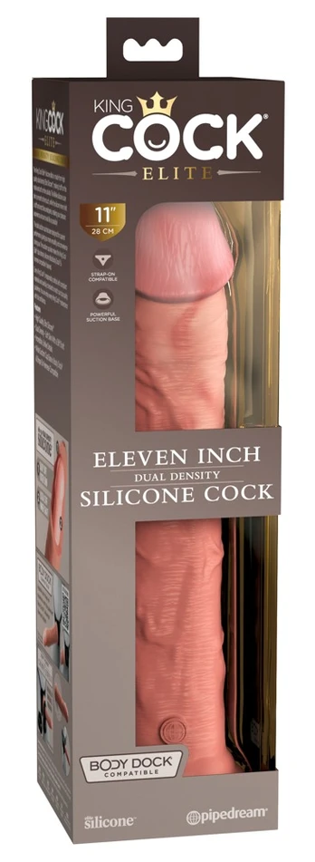 KING COCK ELITE - REALISTIC SILICONE DILDO 28 CM