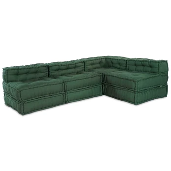 Modulinė sofa 4 pcs Žalia audinys