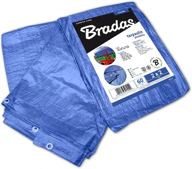 Sustiprintas tentas Bradas Mėlyna, 2 x 3 m, 60 g/m²