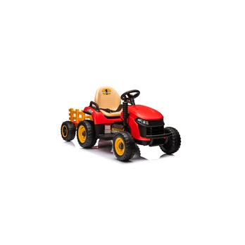 Lean Cars BBH-030 raudonas akumuliatorinis traktorius