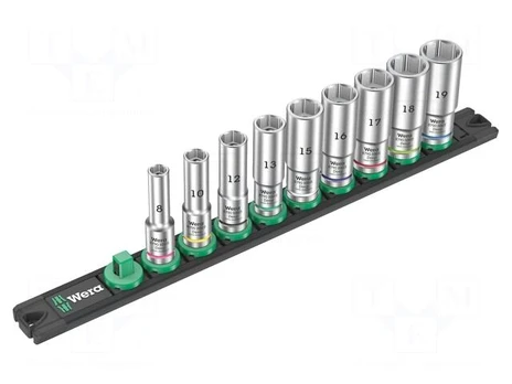 Wrenches set | 6-angles,socket spanner | Mounting: 3/8" | 64mm