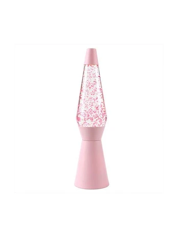 iTotal - Spaceship Glitter Lamp - Pastel Pink - 40 cm