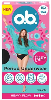 o.b. Menstrual panties Teens 152-164