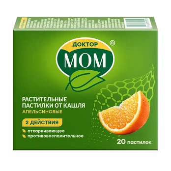 DOKTOR MOM pastilės nuo kosulio, 20 pastilių
