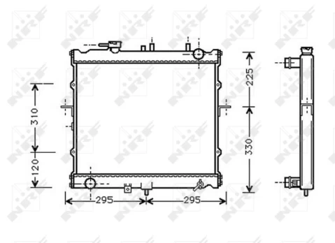 Variklio radiatorius NRF NRF 53831