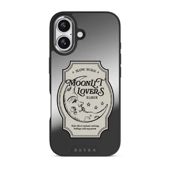 Moonlit Lovers - iPhone 17 Case, Elite Mirror Dark (MagSafe) / Silver